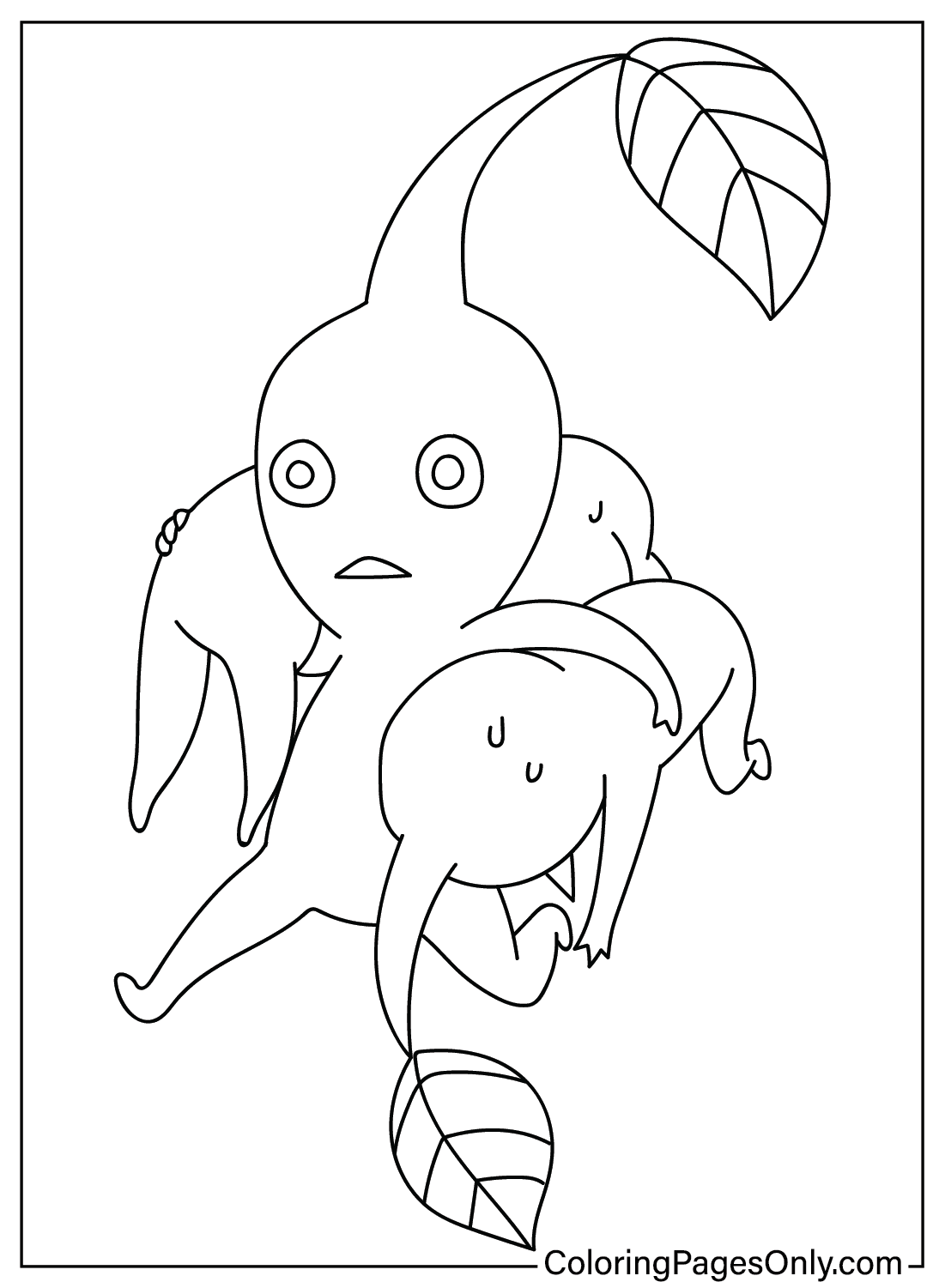 Pikmin Coloring Page Free Printable from Pikmin