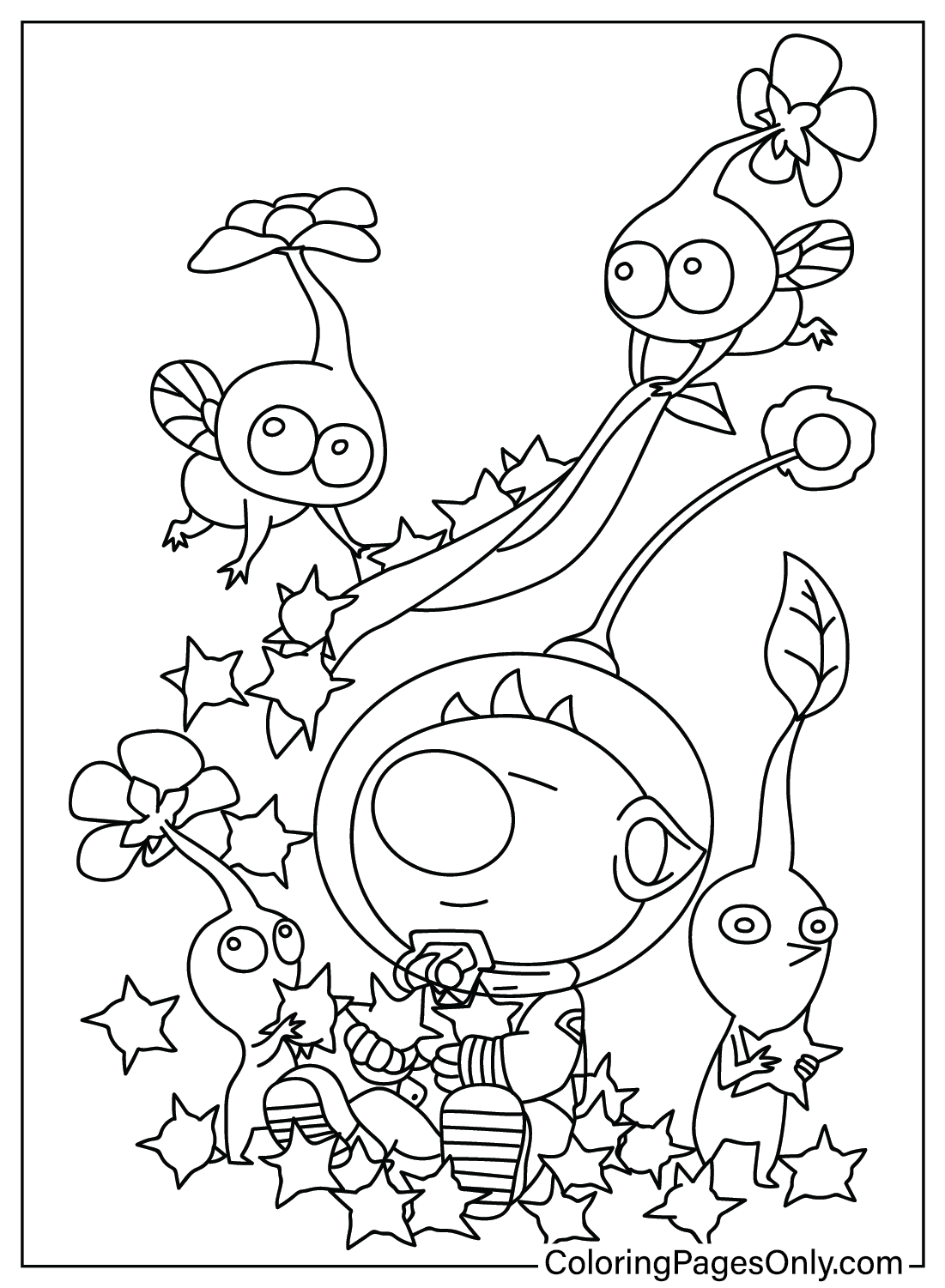 Pikmin Coloring Page from Pikmin