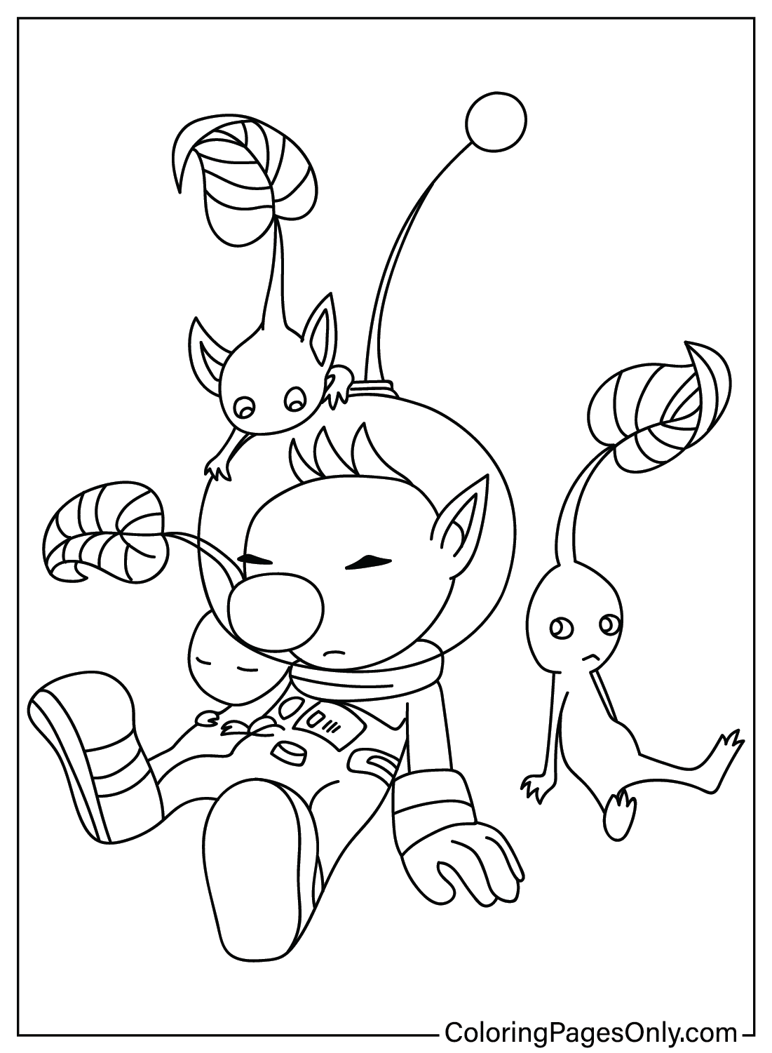 Pikmin Coloring Pages to Download from Pikmin