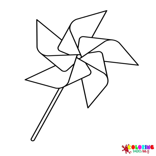 42 Pinwheel Coloring Pages