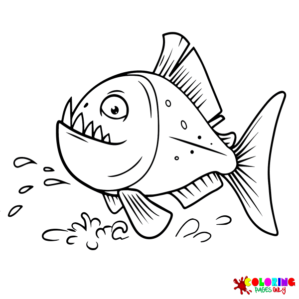 Piranha Coloring Pages
