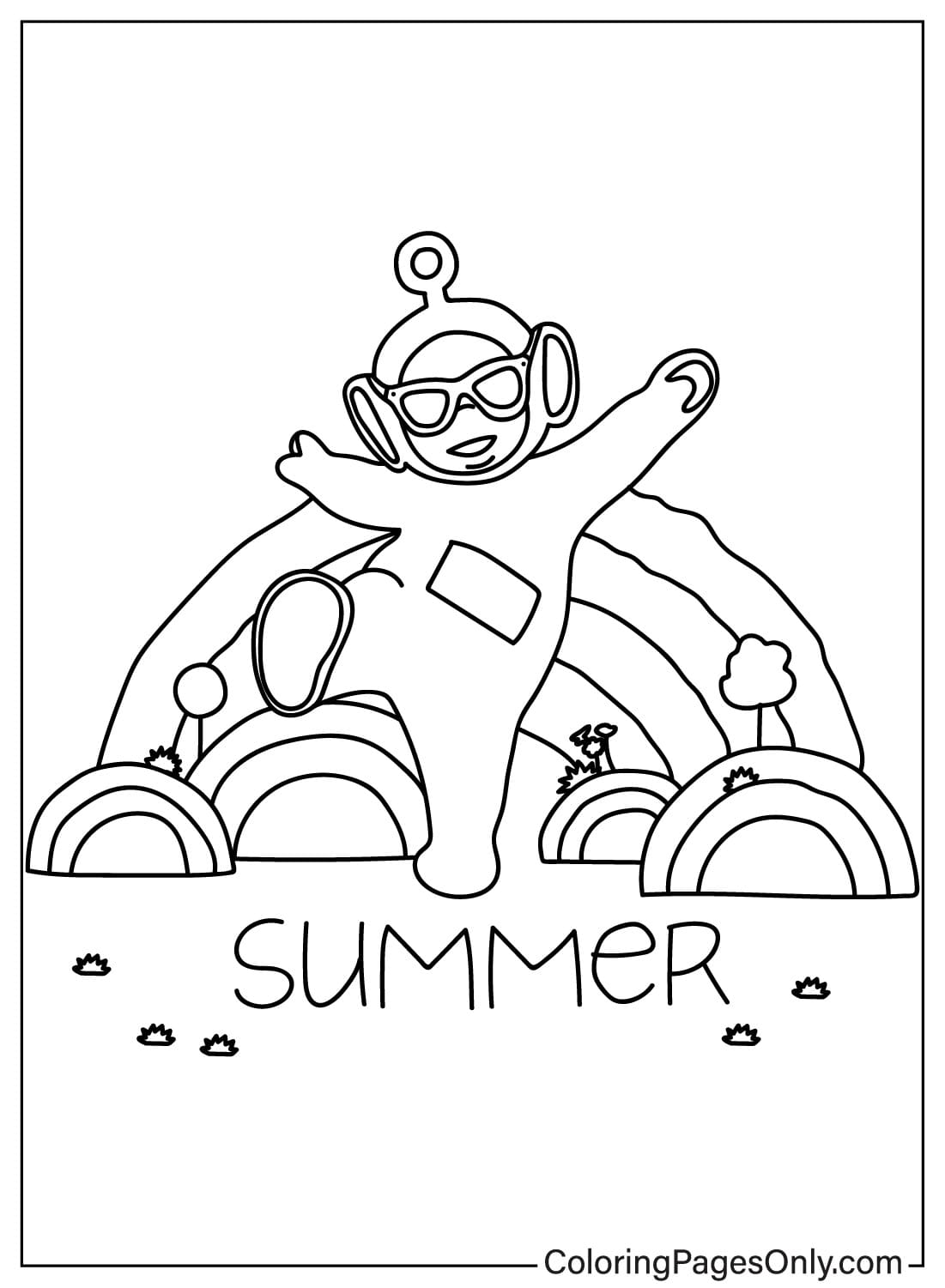 Po Coloring Page Free from Teletubbies - WildBrain