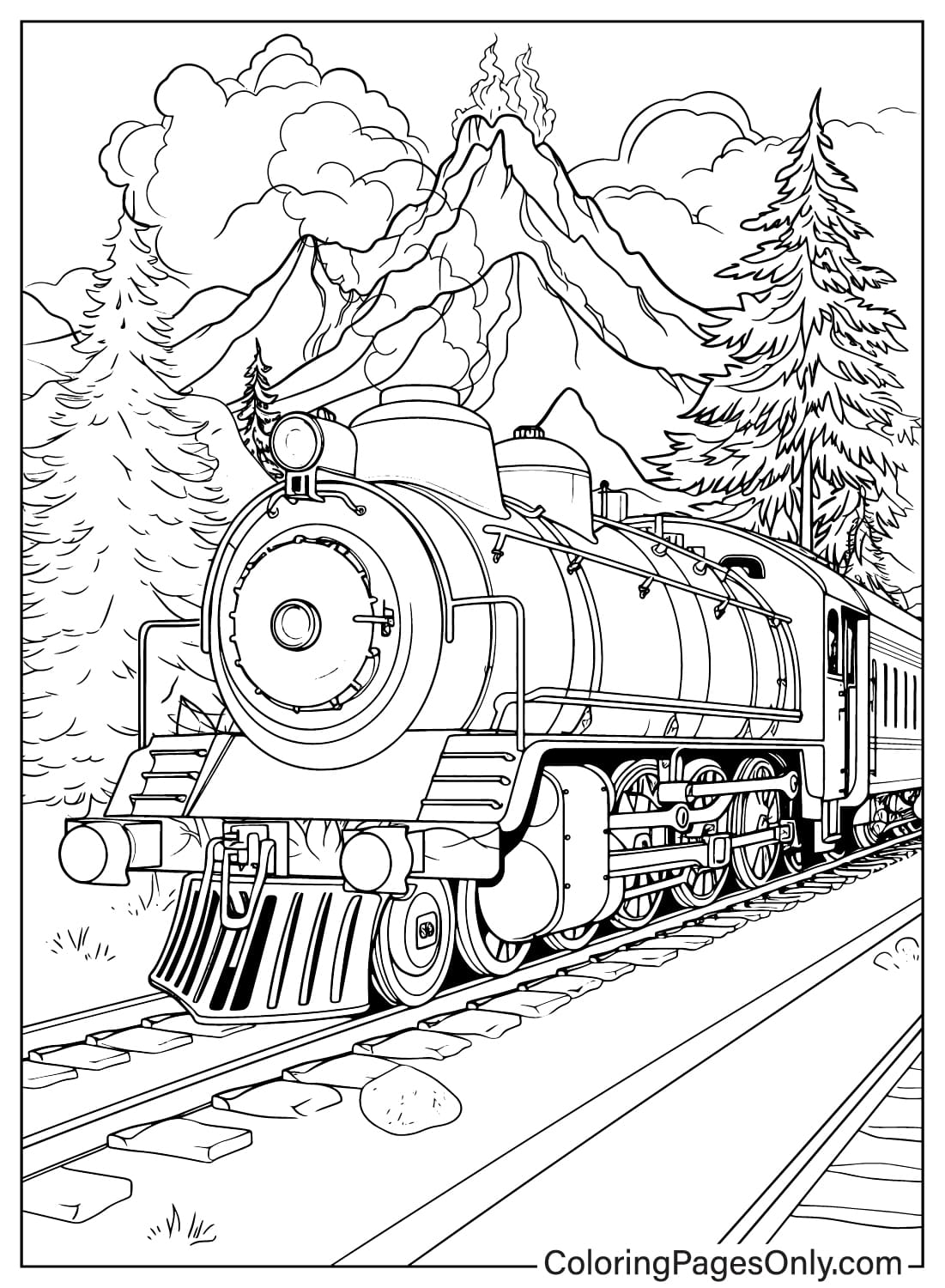 Polar Express Coloring Page Free Printable - Free Printable Coloring Pages