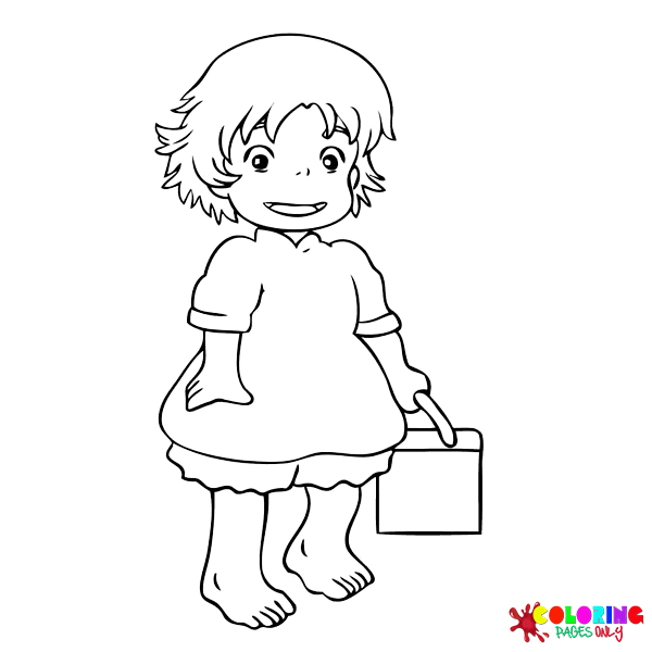 Ponyo Coloring Pages