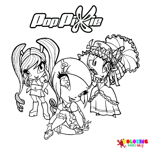 Pop Pixie Coloring Pages