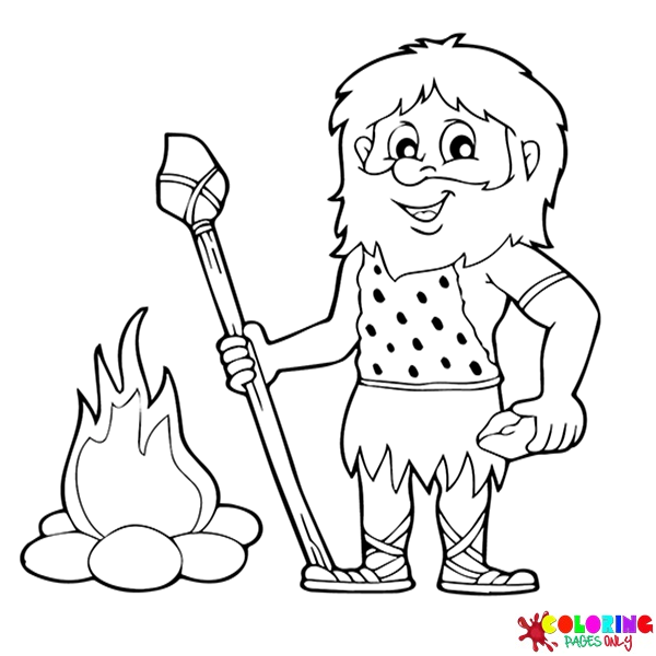 Prehistory Coloring Pages