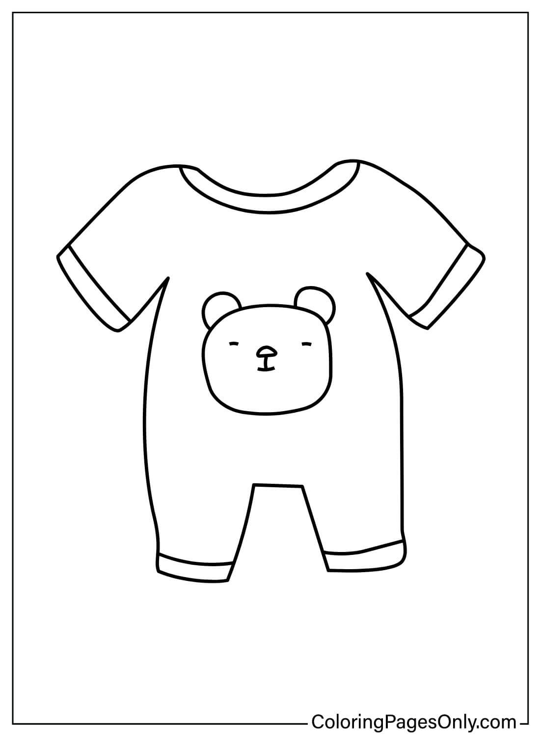 Printable Baby Clothes Coloring Pages from Baby Clothes