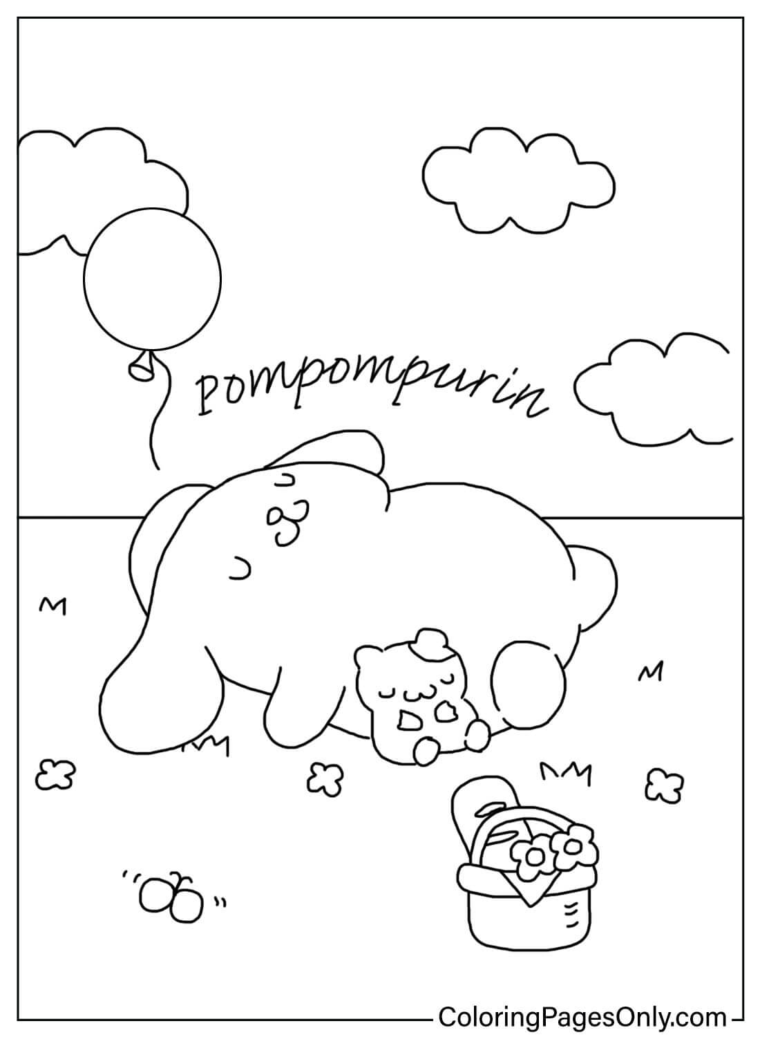 83 Pompompurin Coloring Pages ColoringPagesOnly 83 Pompompurin Coloring Pages ColoringPagesOnly