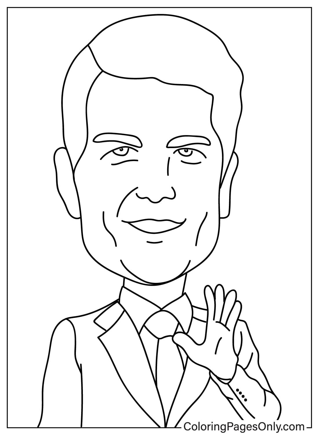 Printable Tom Cruise Coloring Page from Tom Cruise