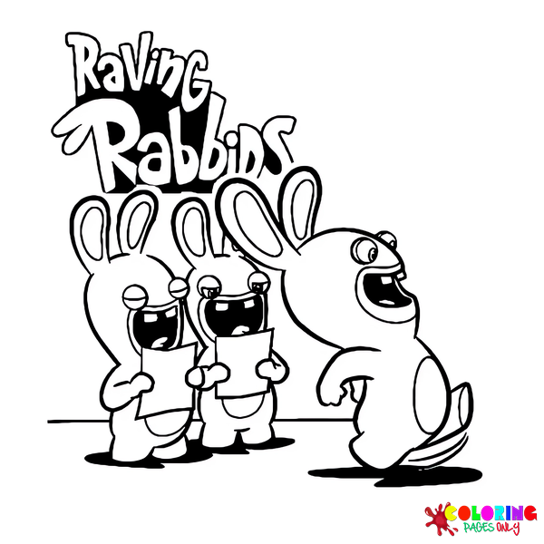 Раскраски Raving Rabbids