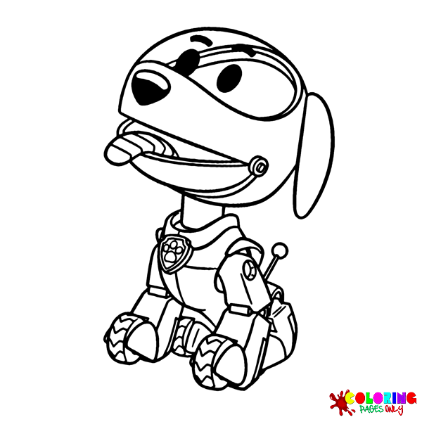 Раскраски Робо-собака Щенячий патруль