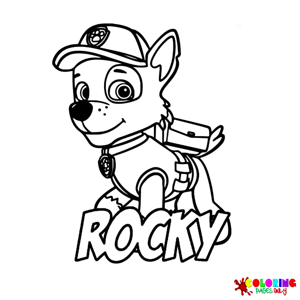 Coloriages Rocky Paw Patrol