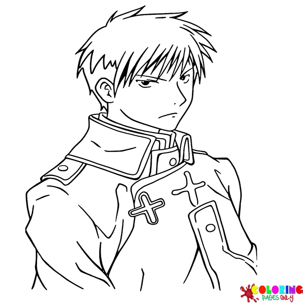Roy Mustang Coloring Pages