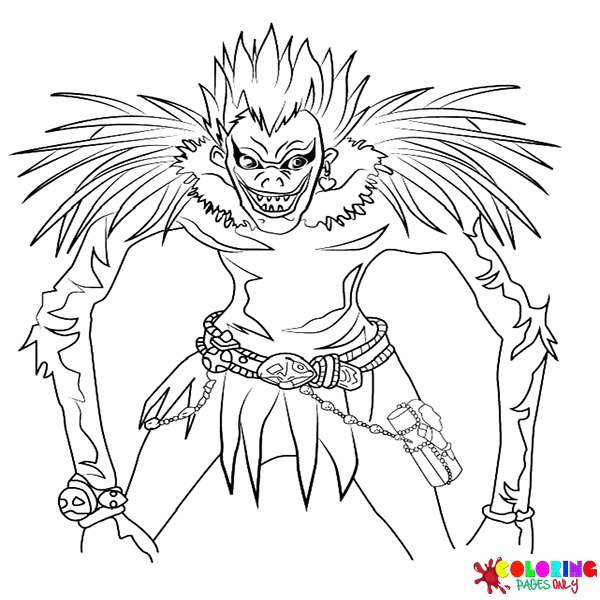 Ryuk Coloring Pages
