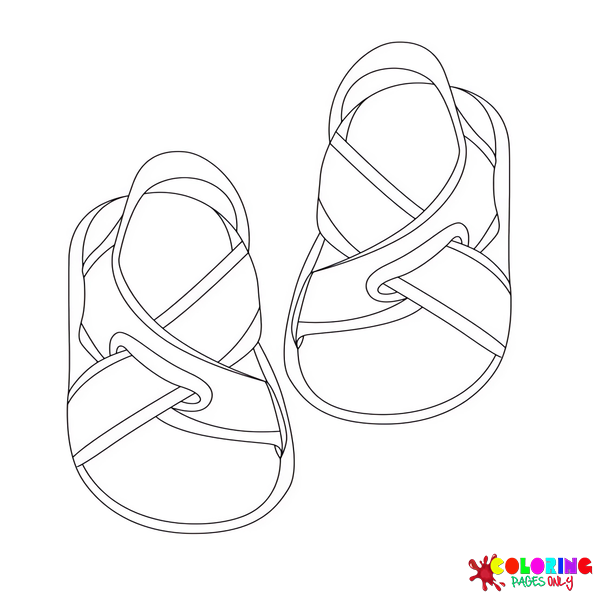 Sandals Coloring Pages