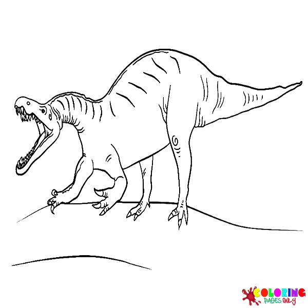 Desenhos para colorir de dinossauros saurísquios