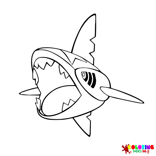 Sharpedo Coloring Pages