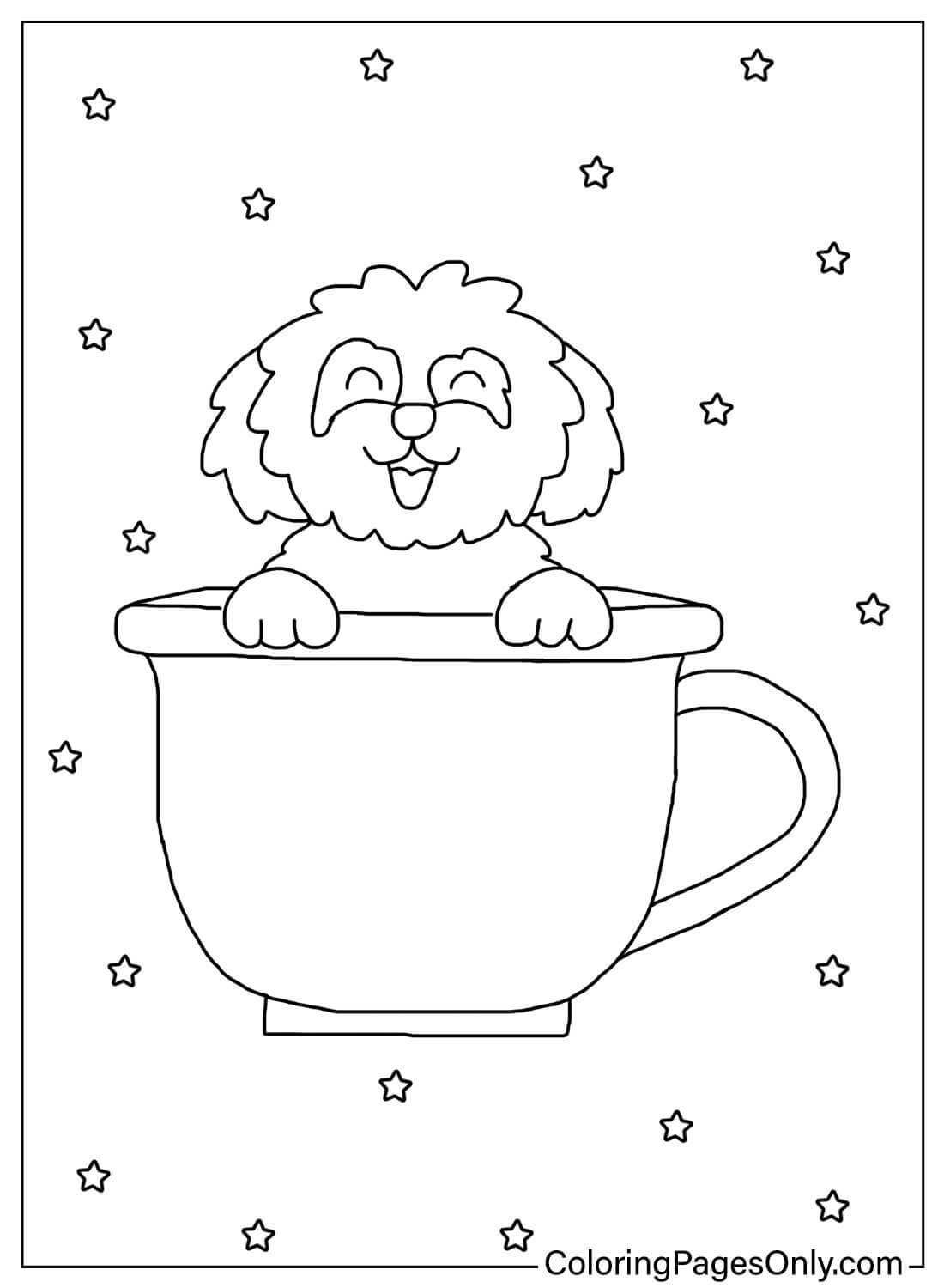 Shih Tzu Coloring Pages Free from Shih Tzu