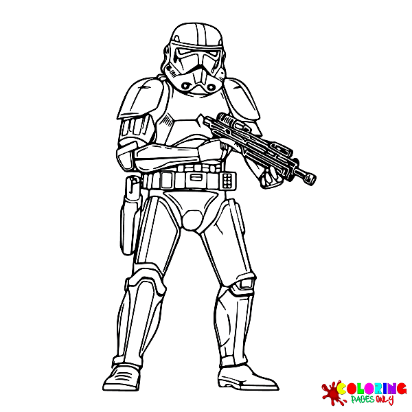 Páginas para colorir Shock Trooper