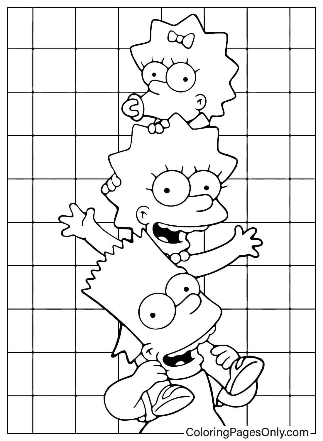 Simpsons Free Printable Coloring Page