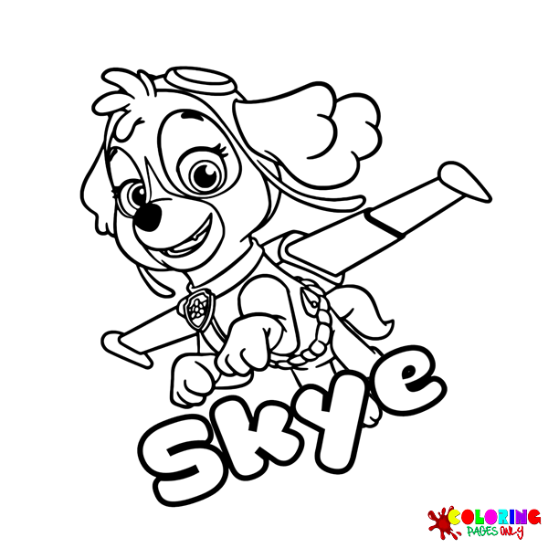 Desenhos para colorir da Skye Patrulha Canina