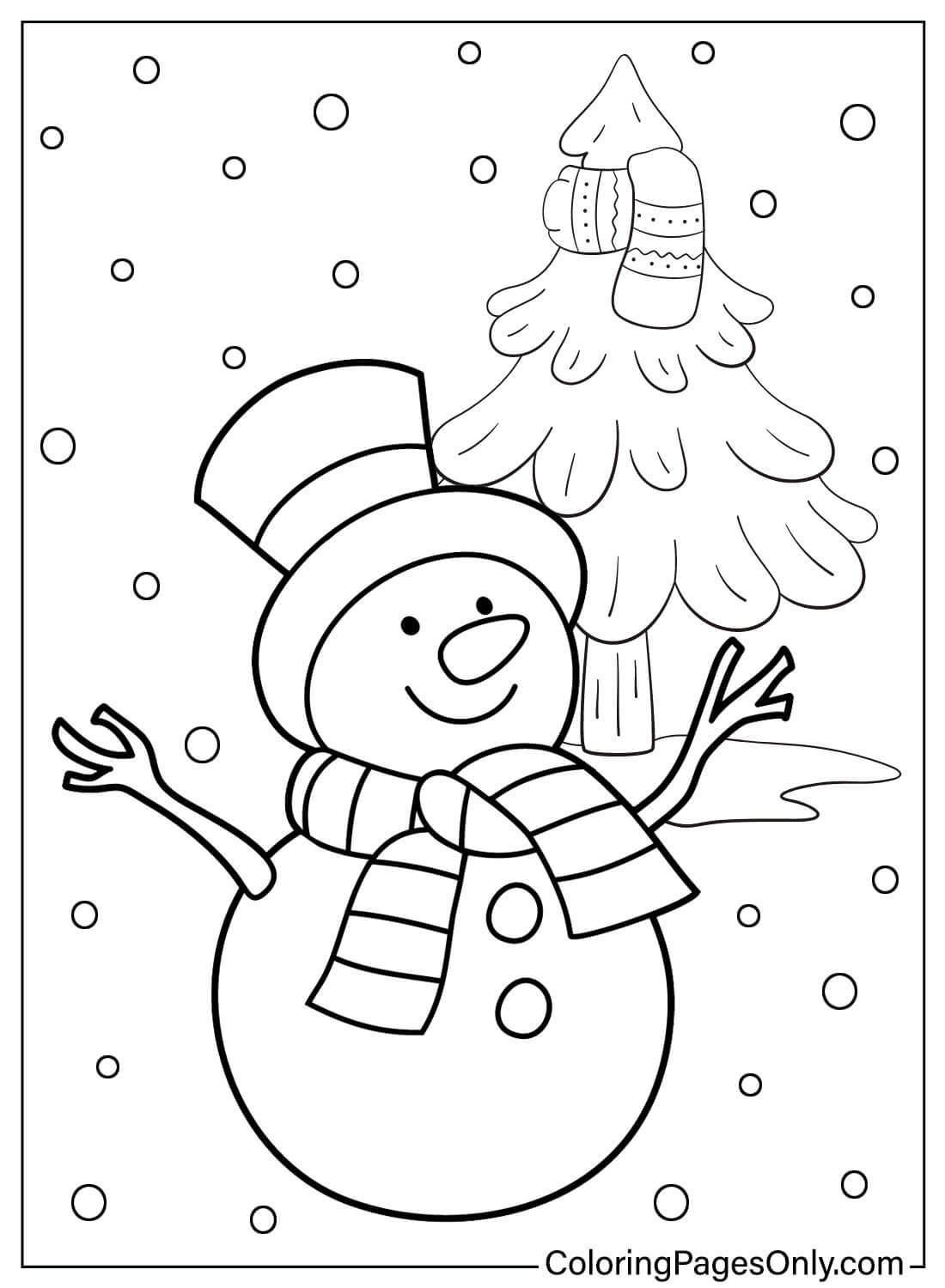 Desenhos para colorir de boneco de neve grátis