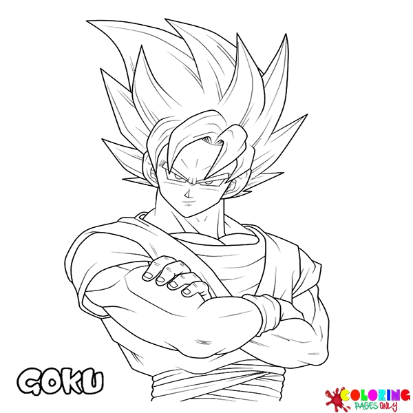Dibujos de Son Goku para colorear