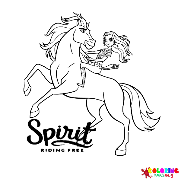 Spirit Riding Free Coloring Pages