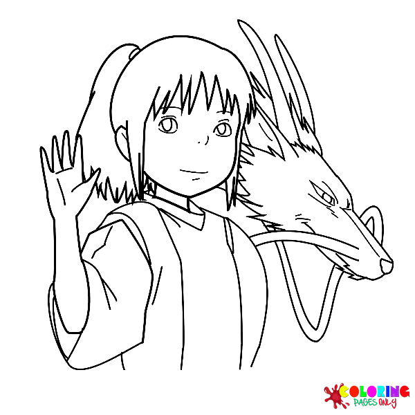 Spirited Away Coloring Pages