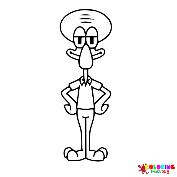 48 Free Printable Squidward Tentacles Coloring Pages