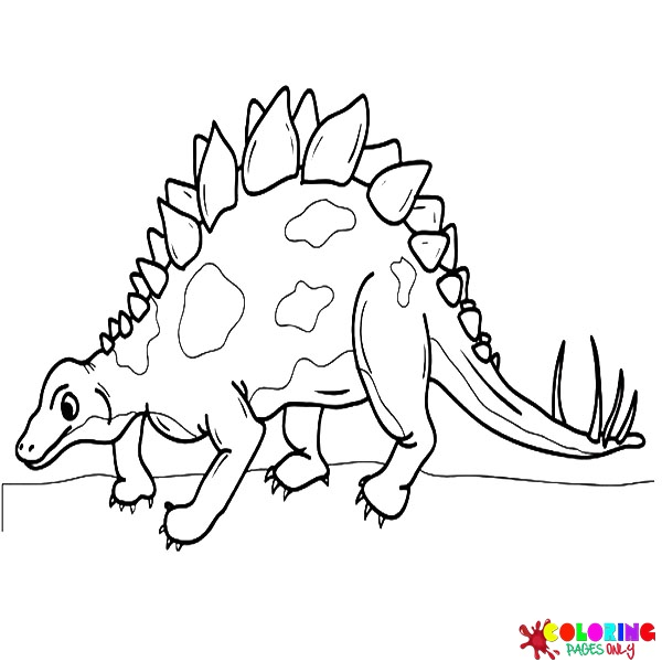 Disegni da colorare di stegosauro