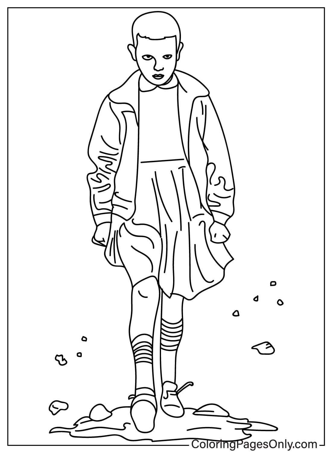 Stranger Things Coloring Page from Stranger Things