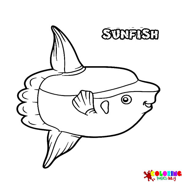 Раскраски солнечная рыба