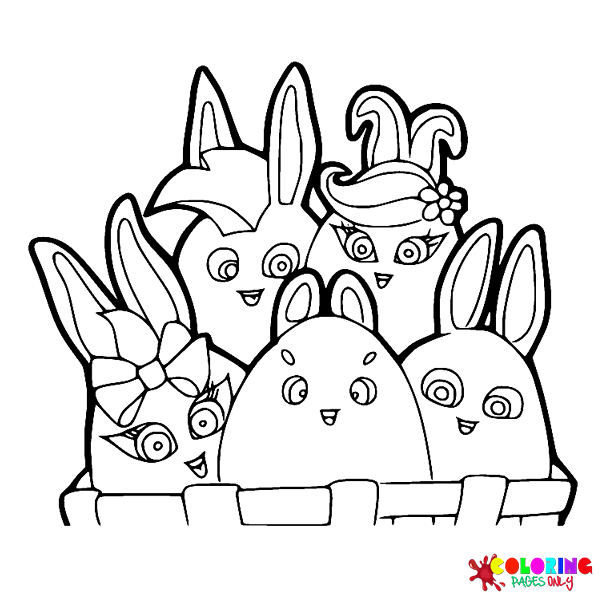 Sunny Bunnies Coloring Pages