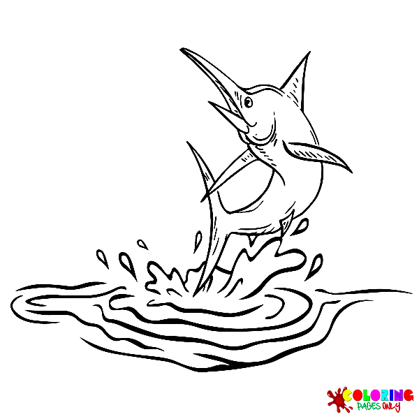 Swordfish Coloring Pages