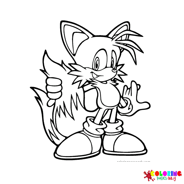 Tails Coloring Pages