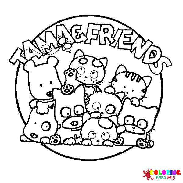 Tama and Friends Coloring Pages