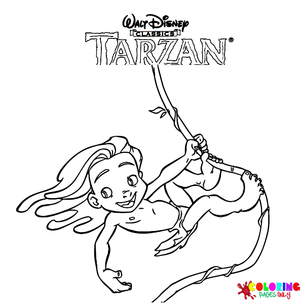 Disegni da colorare di Tarzan