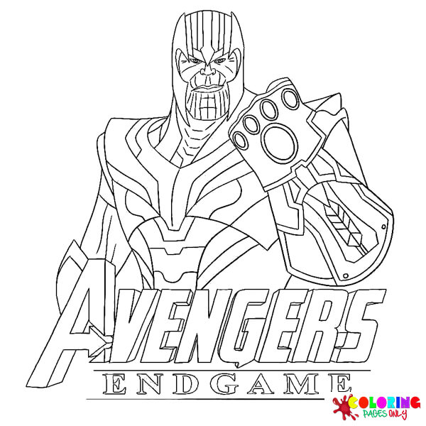 Thanos Coloring Pages