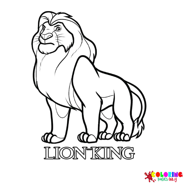 Disegni da colorare del re leone