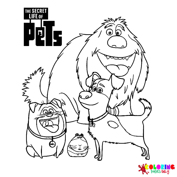 52 Free Printable The Secret Life of Pets Coloring Pages