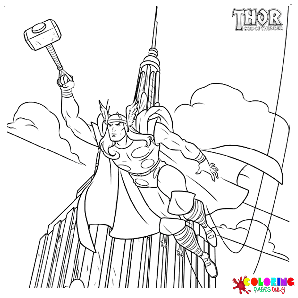 Thor para colorir