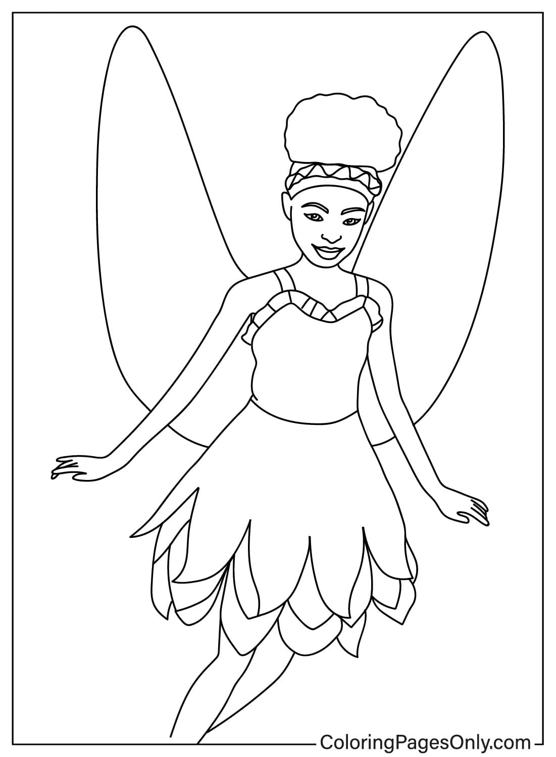 Tinkerbell Coloring Page Free