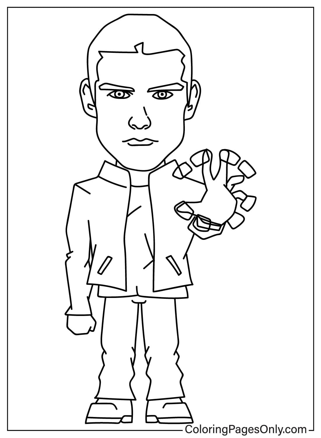 Tom Cruise Free Printable Coloring Page from Tom Cruise