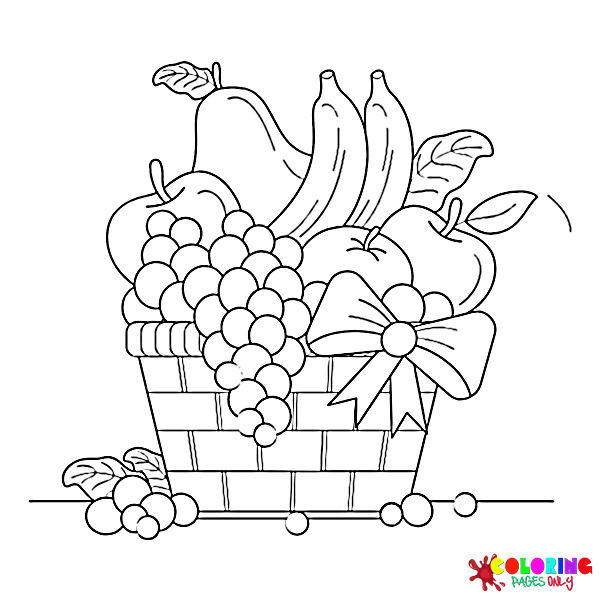 Tropical Fruits Coloring Pages