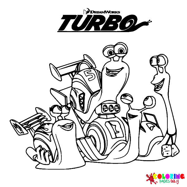 Turbo Coloring Pages