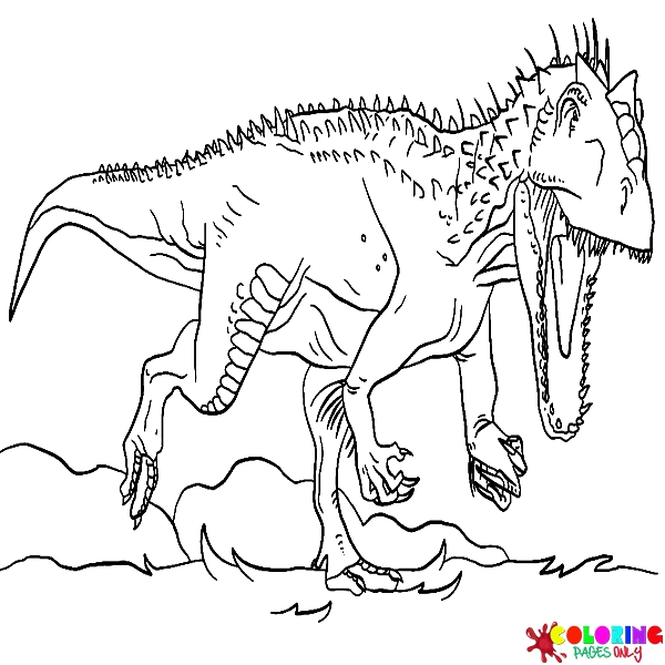 Disegni da colorare di Tyrannosaurus Rex