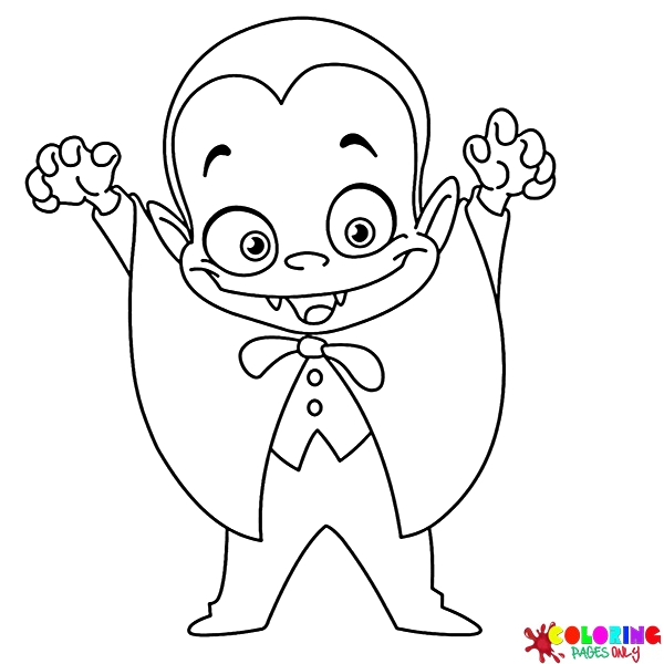87 Free Printable Vampire Coloring Pages
