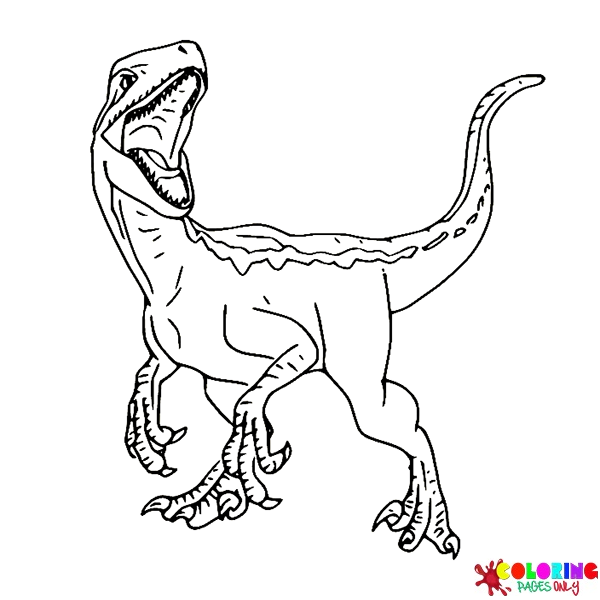 Velociraptor Kleurplaten