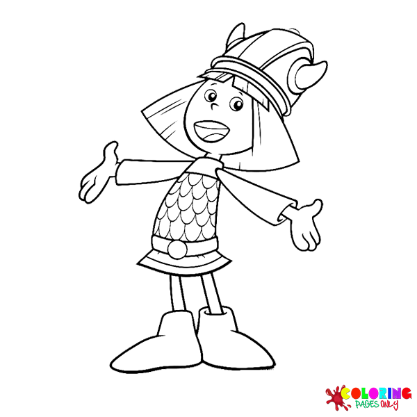 Vicky the Viking Coloring Pages
